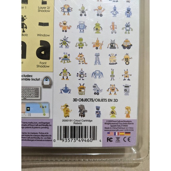 NEW!!  Cricut Cartridge Robotz - includes a font, plus 3D images! - Picture 3 of 5